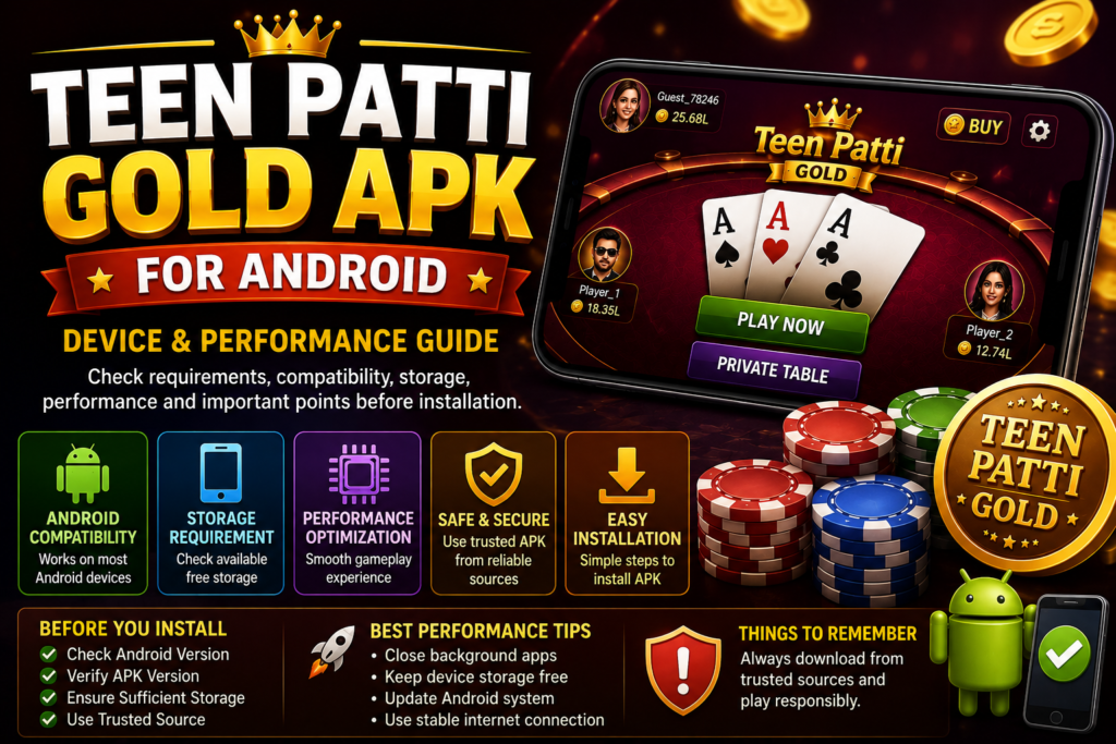 Teen Patti Gold APK for Android Device and Performance Guide