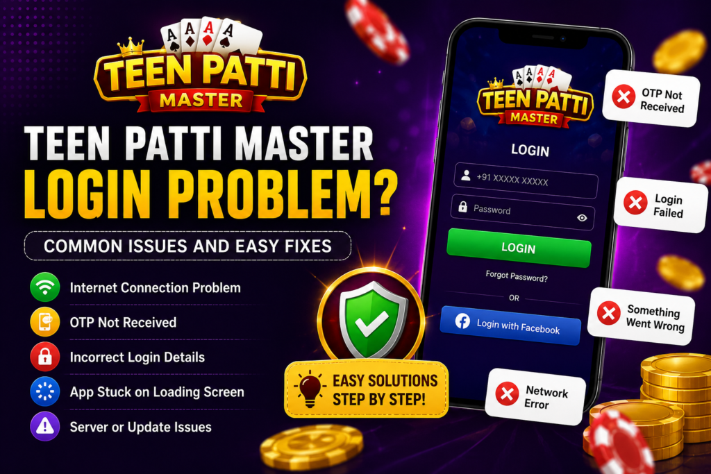 Teen Patti Master Login Help Guide